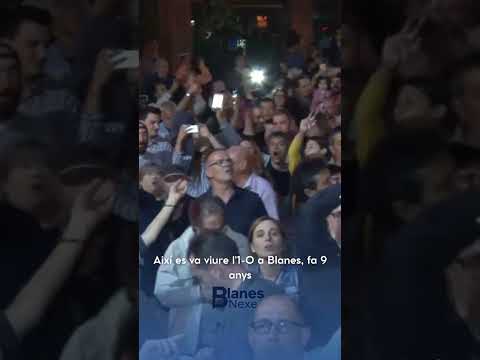 Així es va viure l'1 d'octubre de 2017 a Blanes, nou anys després