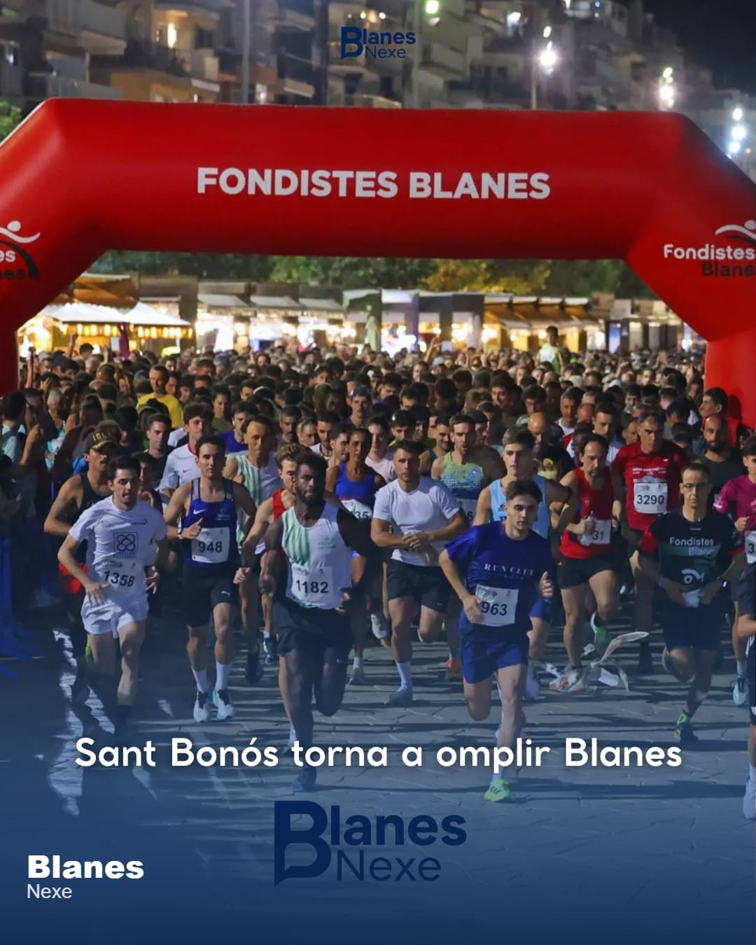 5.500 persones omplen Blanes en una Nit de Sant Bonós solidària amb MIFAS