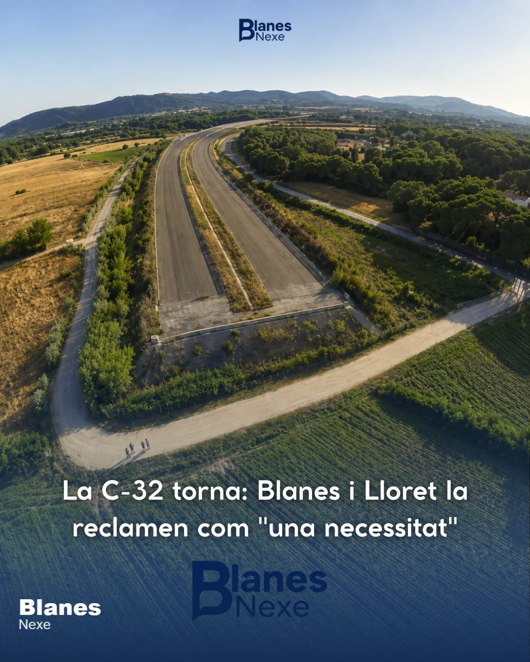 Blanes i Lloret reclamen la prolongació de la C-32 com "una necessitat imperiosa" després que la Generalitat reactivi el projecte