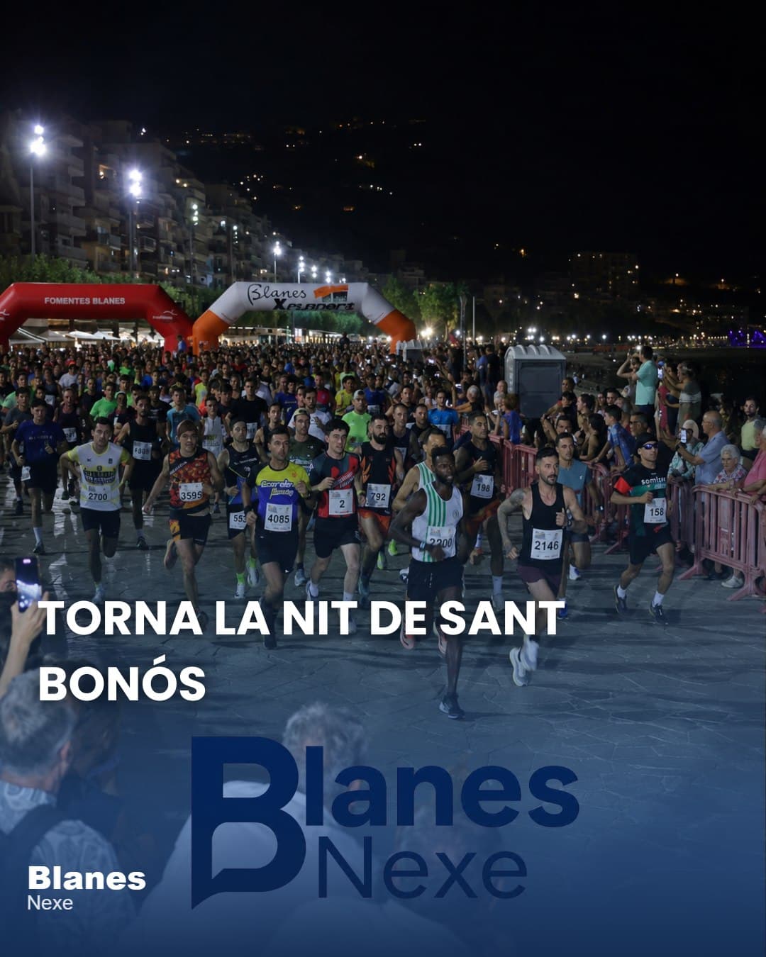 La 41a Caminada Popular Nit de Sant Bonós tornarà a omplir Blanes el 15 d'agost