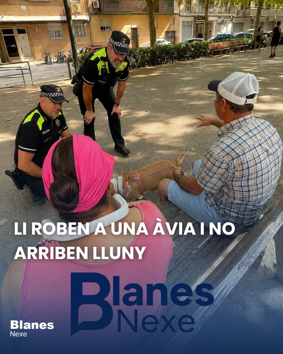 La Policia Local de Blanes deté en menys d'una hora un dels autors d'un robatori amb violència a una dona gran