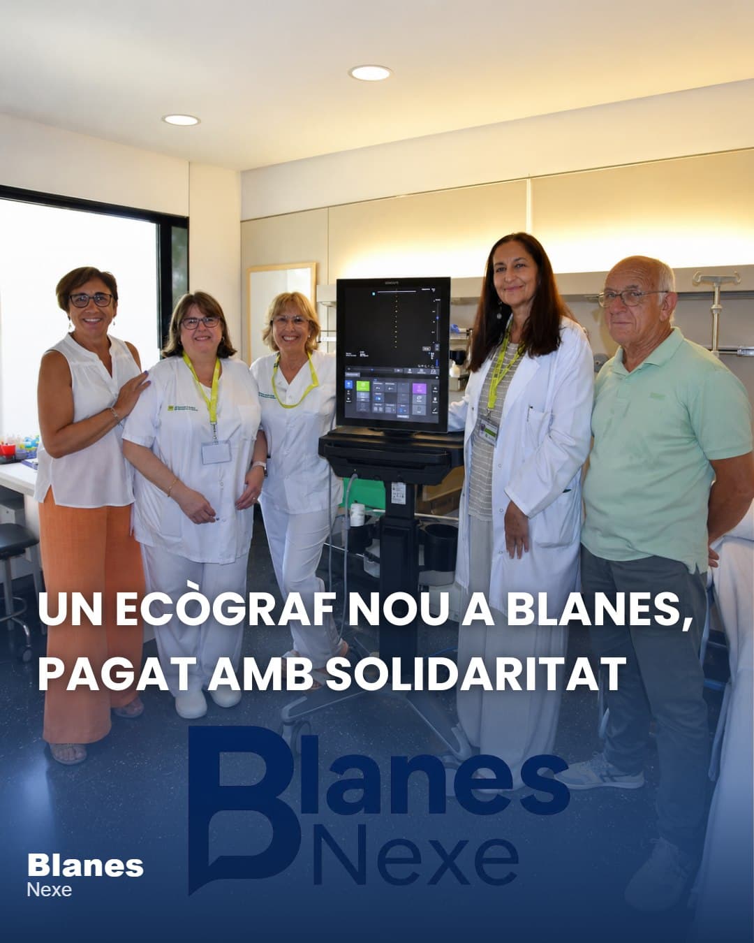 L'Hospital de Blanes estrena un ecògraf per als pacients oncològics gràcies a la solidaritat de l'Oncotrail