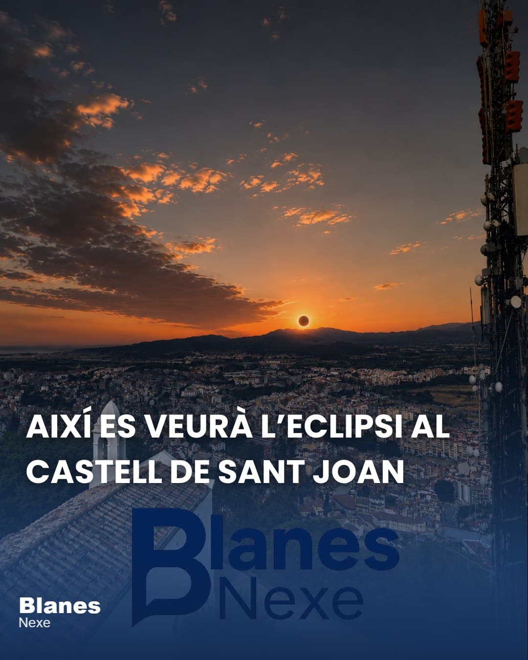 Eclipsi solar del 12 d'agost: com i on veure'l des de Blanes amb seguretat